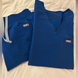 Figs Blue Scrub Set